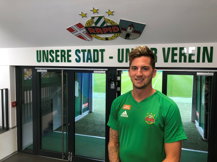 SK Rapid Christoph Knasmüllner erstmals in GrünWeiß