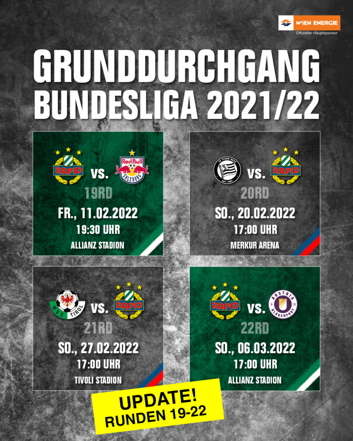 Rapid Spielplan Kalender 