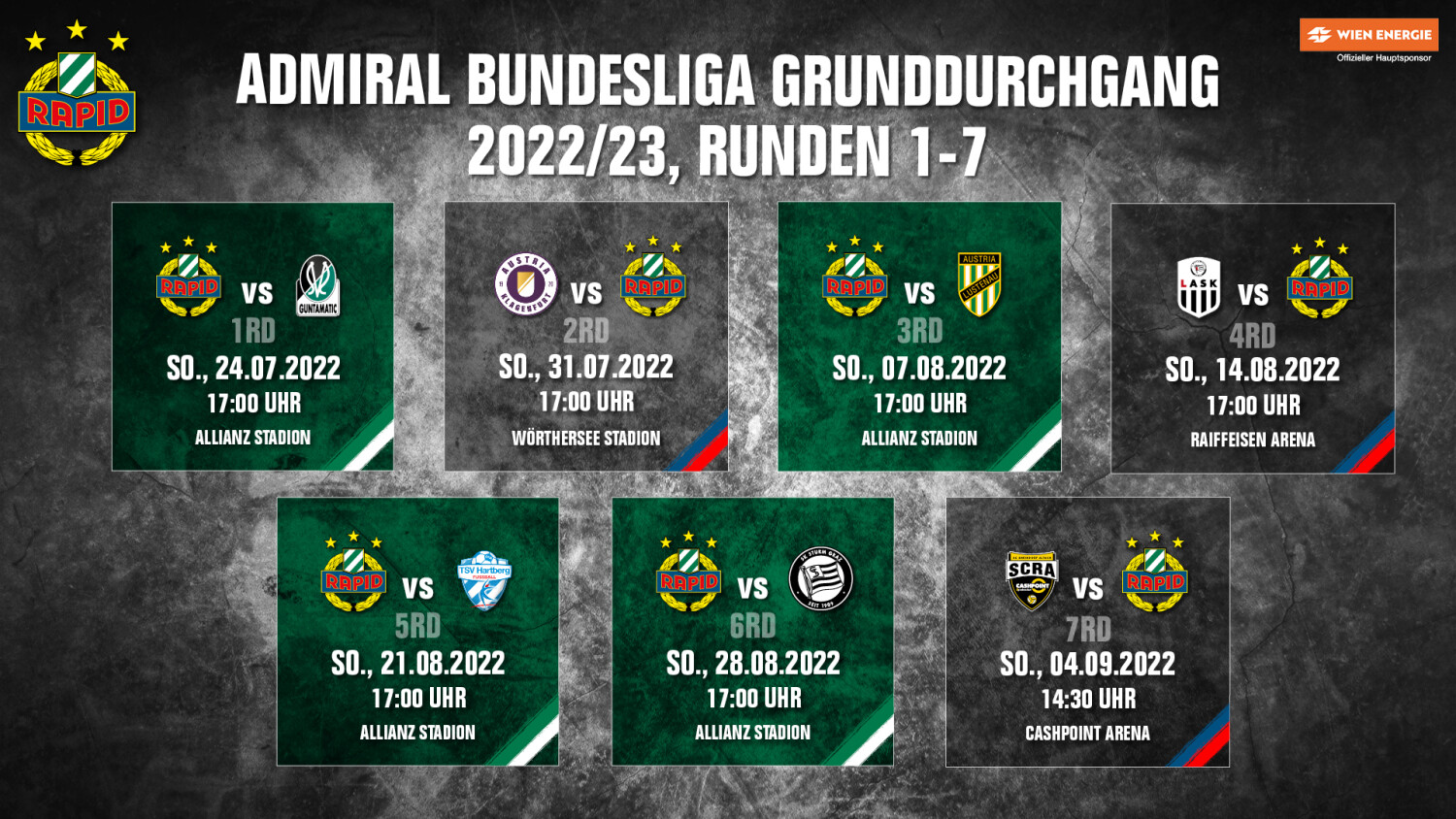 Rapid Spielplan Kalender 